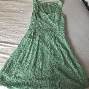 Tiffany blue colored dress